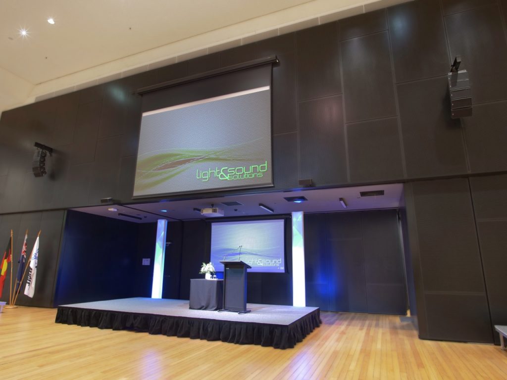MATCHING M6 COMPACT LINE ARRAYS FOR AUSTRALIAN CIVIC CENTRE