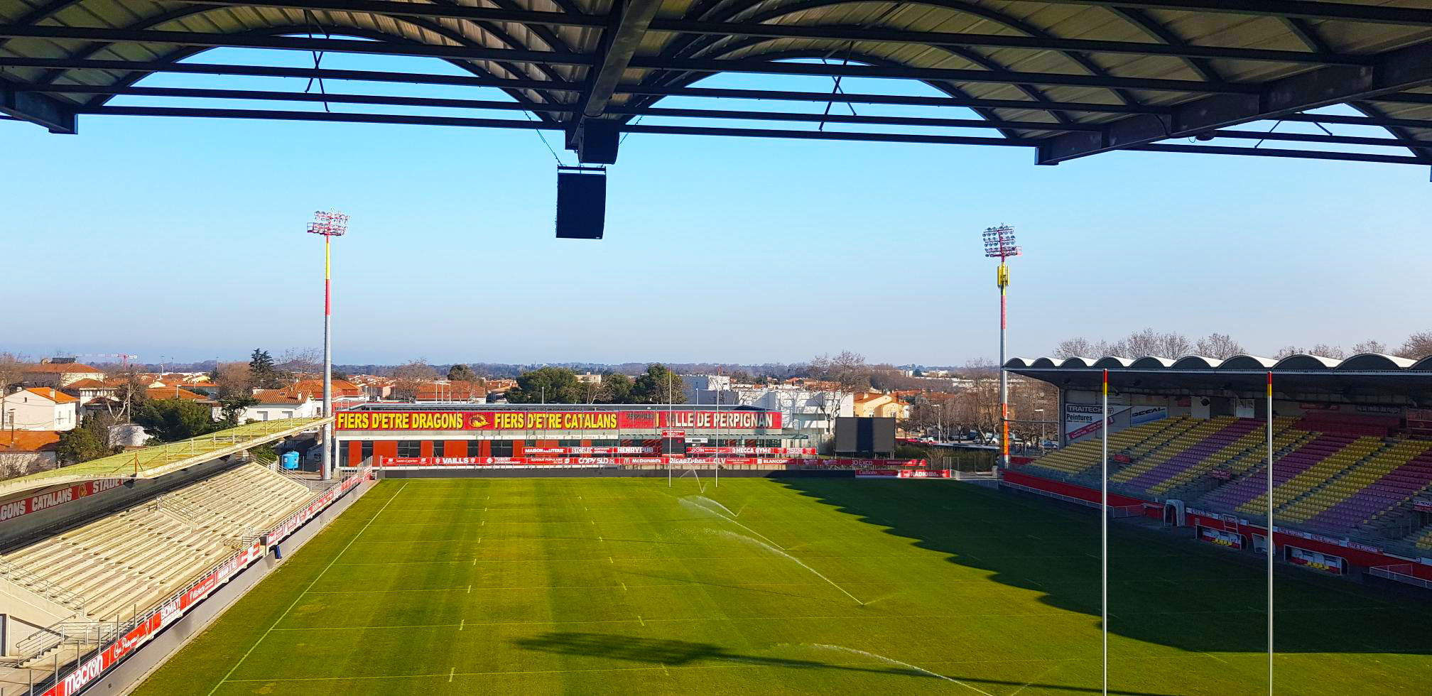 NEXO sound fires up the home of the Catalans Dragons