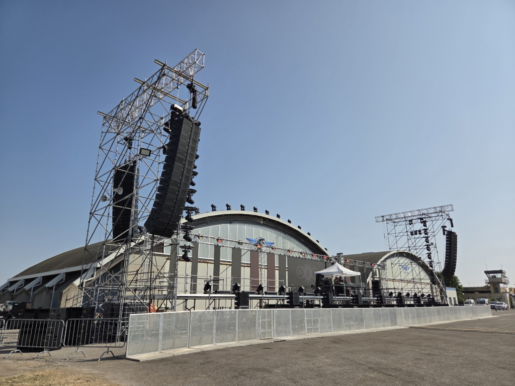 NEXO STM flies on the Hangar Stage at the Adriatic Sound Festival