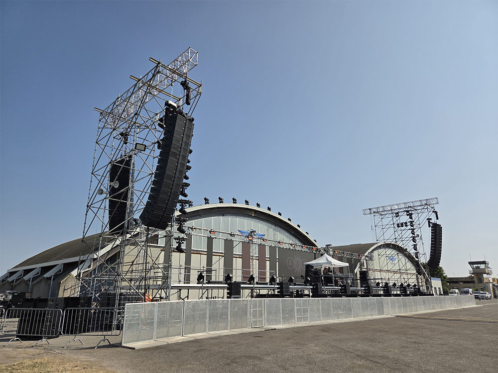 NEXO STM flies on the Hangar Stage at the Adriatic Sound Festival