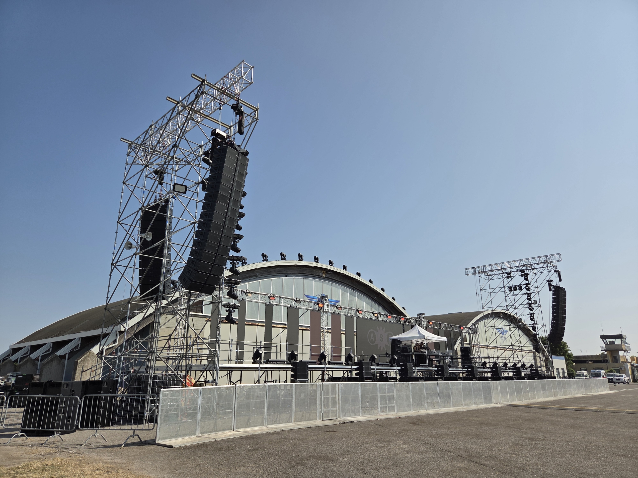 NEXO STM flies on the Hangar Stage at the Adriatic Sound Festival