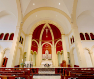 Two very different churches. One very capable line array.