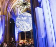 Bristol Cathedral installation by Enlightened and NEXO.Photo by Adam Gasson / NEXO