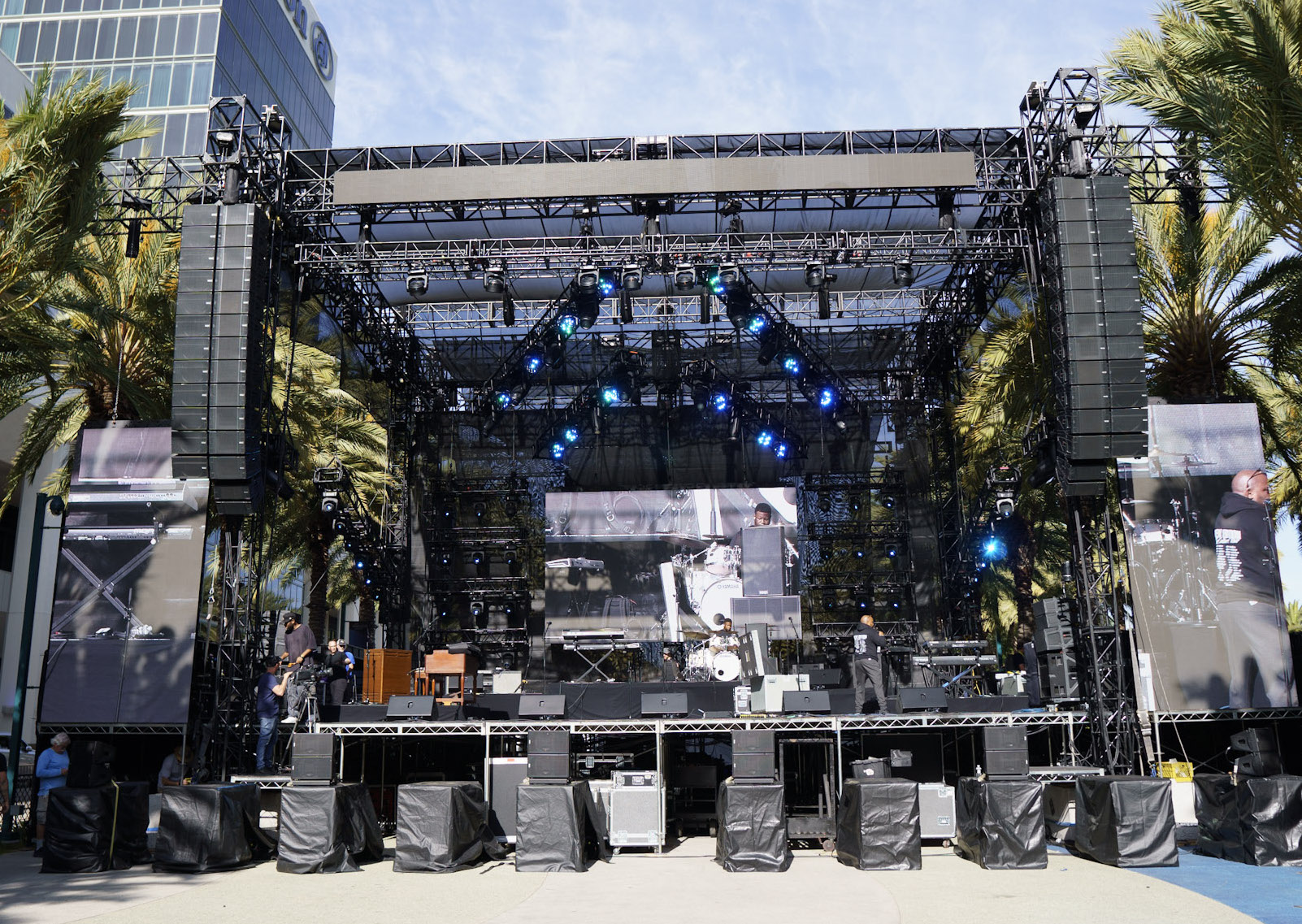 NEXO STM system provides sound for an audience of audio professionals at NAMM Grand Plaza Stage