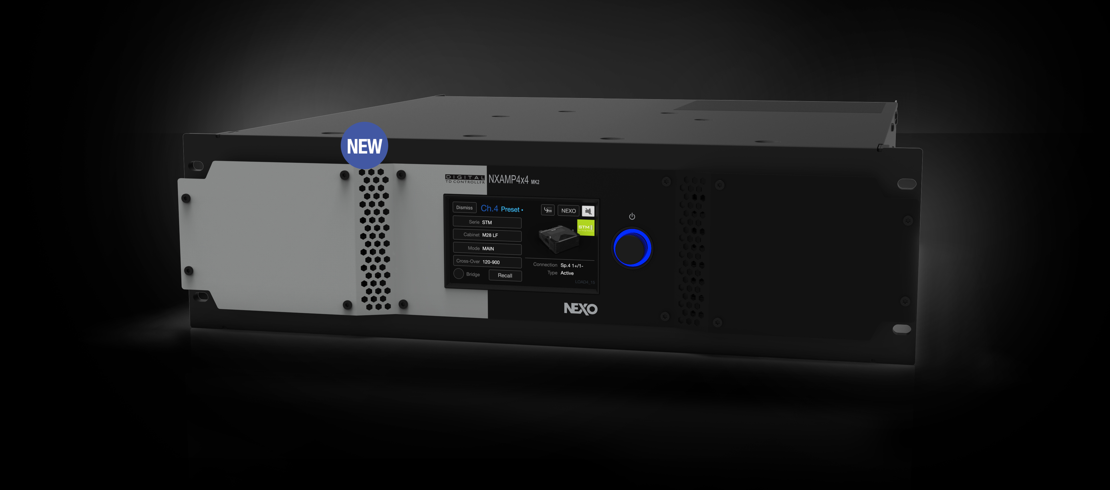 新商品パワードデジタルTDコントローラー『NXAMP4x4MK2』を発表します。