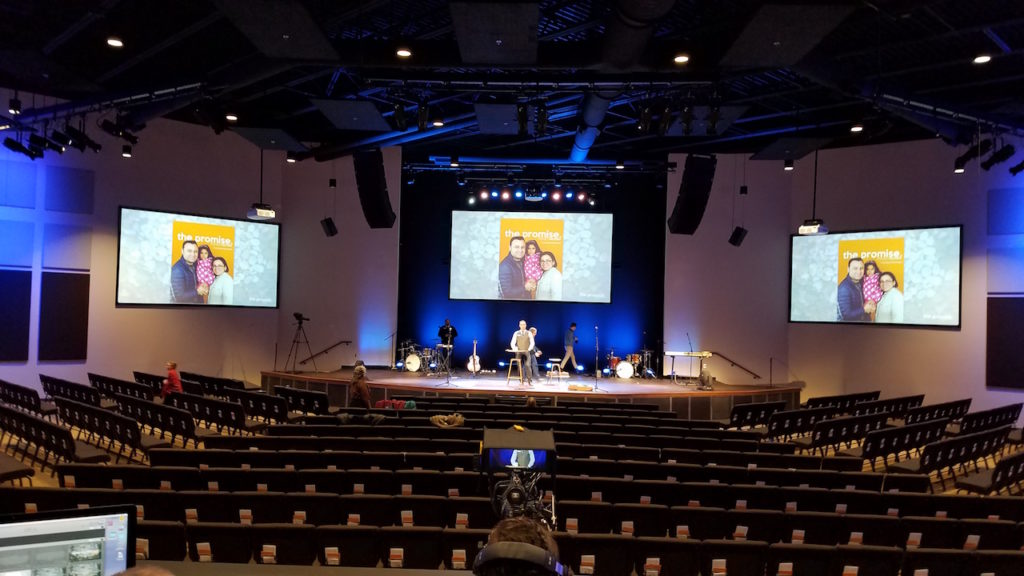 GEO S12 NETWORKS WITH DANTE AND YAMAHA IN CHURCH